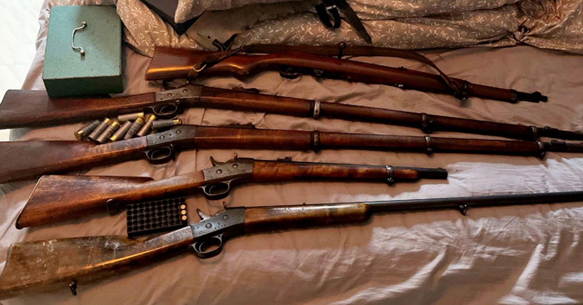 Stort vapentillslag &ndash; hittade 31 vapen hos man