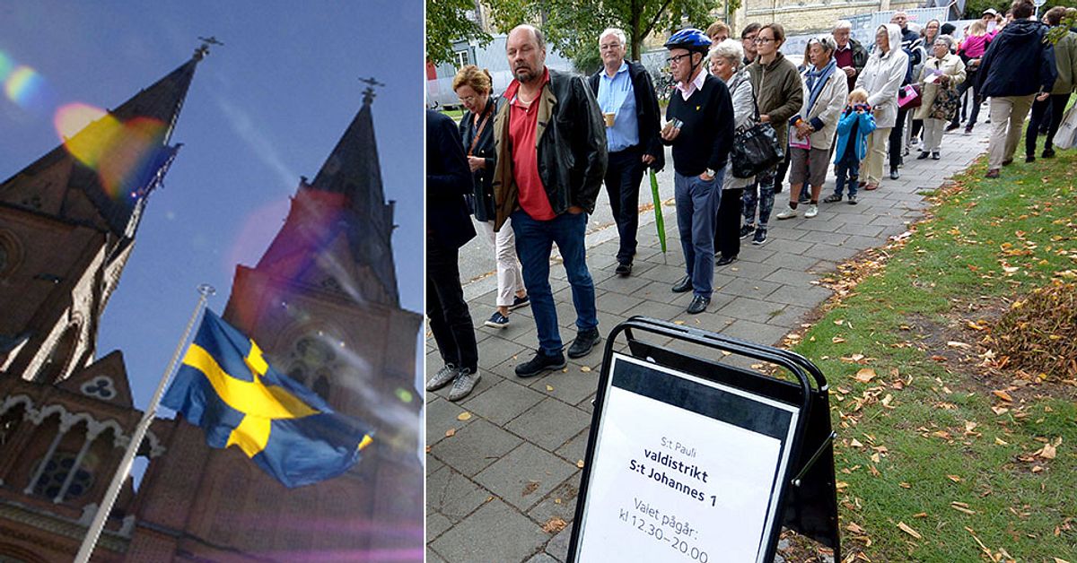 SD framåt i kyrkovalet SVT Nyheter