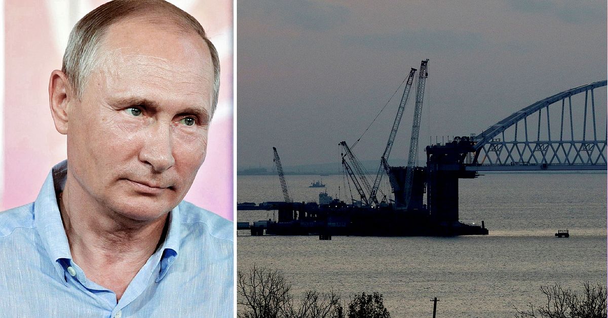 Så ska bron förena ryska fastlandet med annekterade Krimhalvön | SVT ...