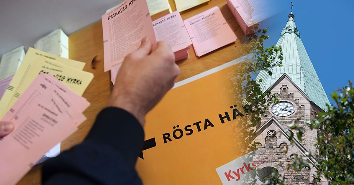 Preliminära resultat för kyrkovalet klara SVT Nyheter
