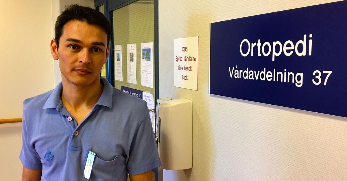 Han har dubbla jobb – driver eget och jobbar på sjukhus | SVT Nyheter