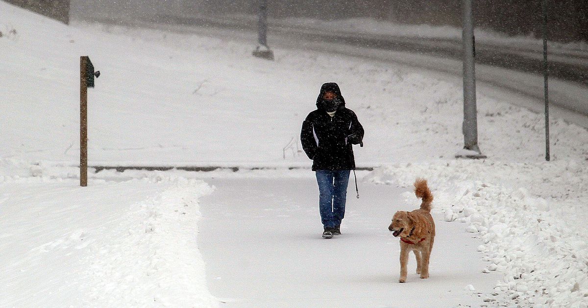 Snöstorm i centrala USA | SVT Nyheter