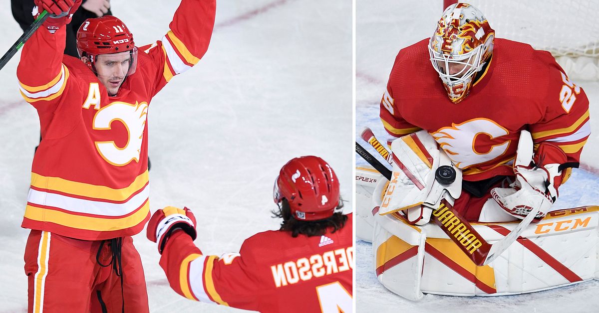 Ishockey: Svensk kvartett avgjorde för Calgary | SVT Sport