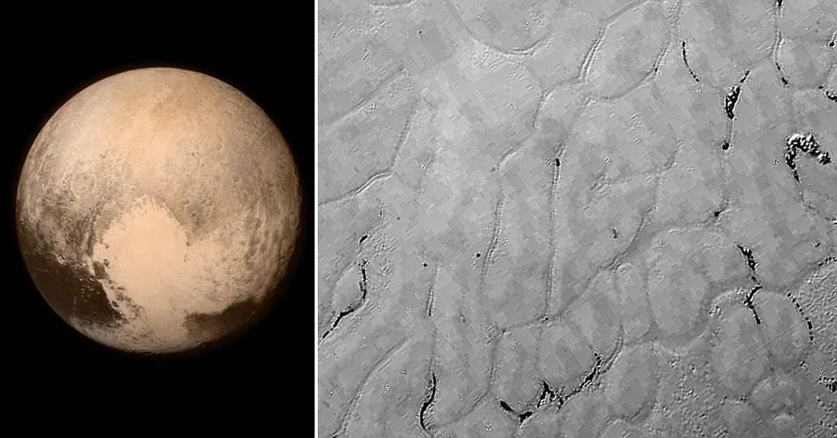 Nya bilder visar Plutos frusna slätter | SVT Nyheter