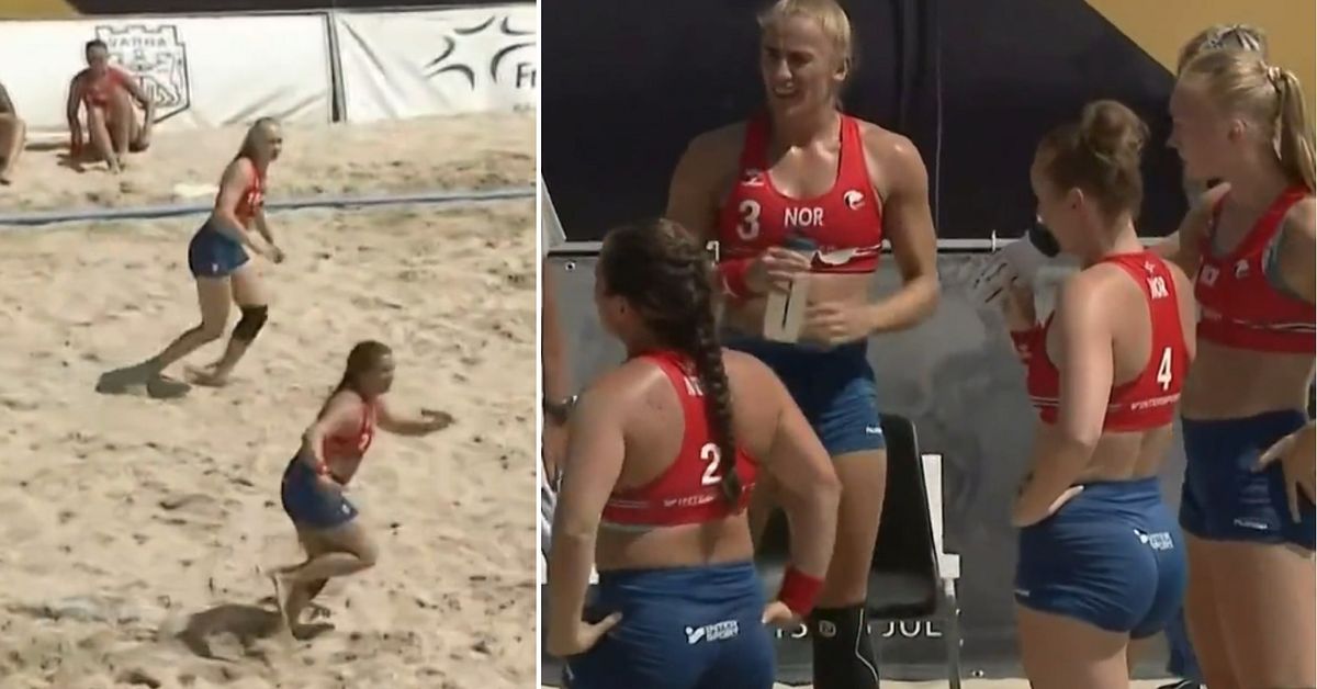 Håndball på stranden: bøtelagt for å spille i shorts