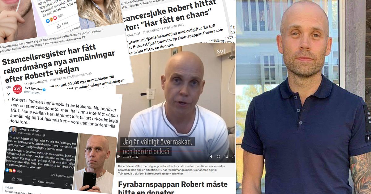 Robert Lindman har avlidit – han samlade tusentals donatorer till ...