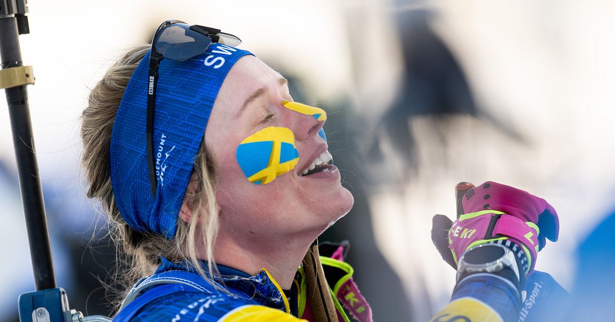 Skidskytte: OS-guld till Sverige – vann damernas stafett | SVT Sport