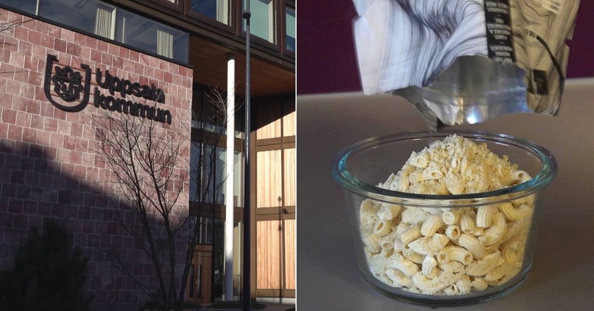 Uppsala kommun bygger upp lager med frystorkad mat SVT Nyheter