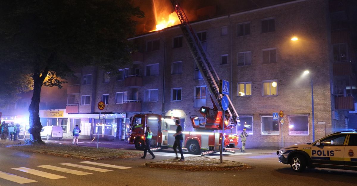 Brand i Uppsala 26 personer evakuerades SVT Nyheter