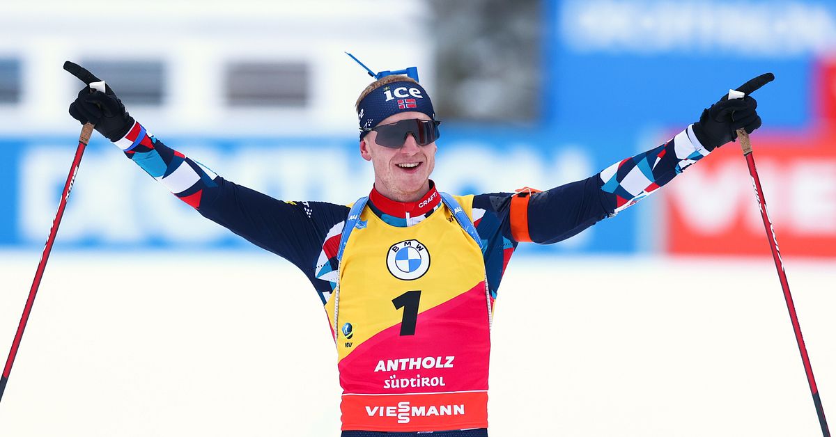 Vintersport: Norge vinner herrestafetten i Anterselva – Sverige på fjerde plass