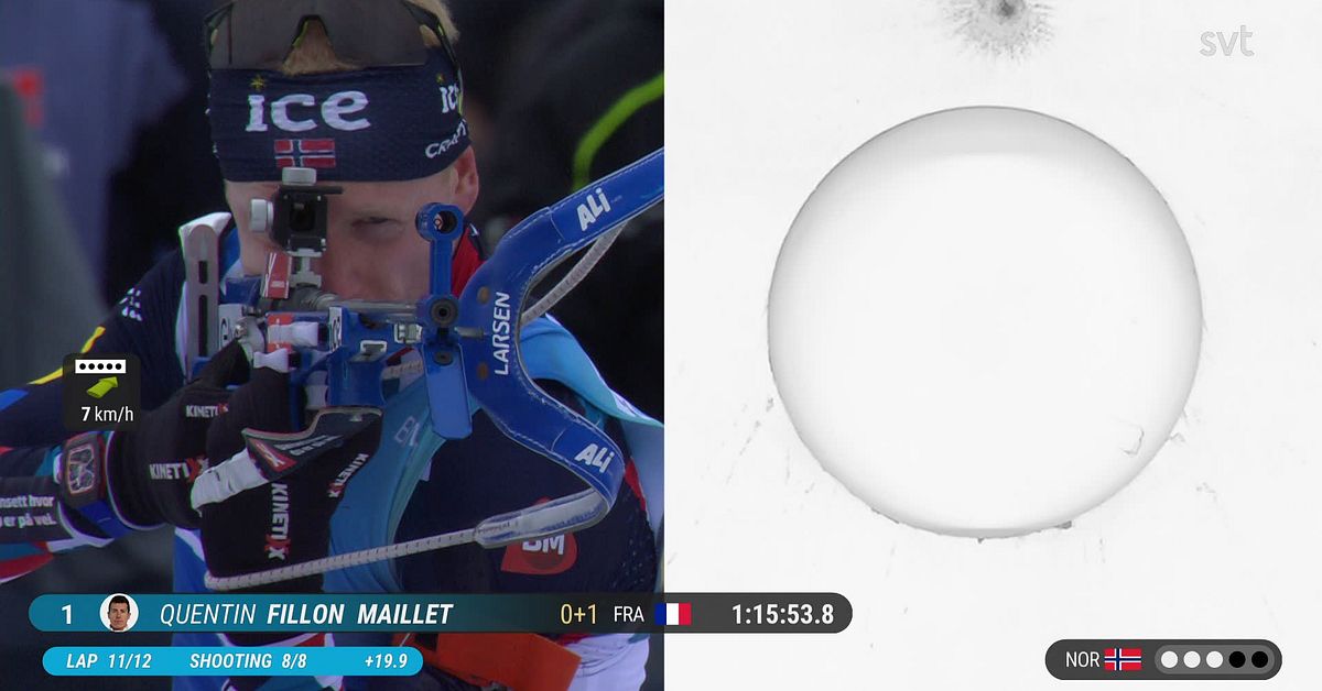 Vintersport: Gullrekke avbrutt for Johannes Thingnes Bö – Norge ble nummer to på stafetten