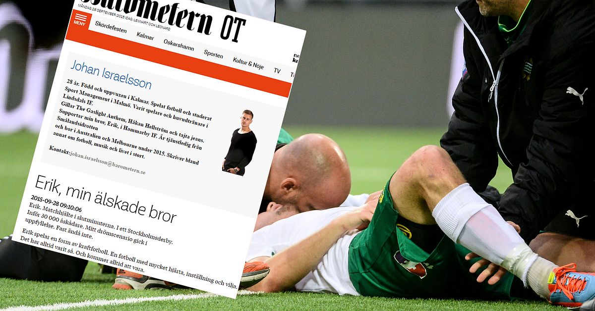 Fotboll: ”Erik min älskade bror” | SVT Sport