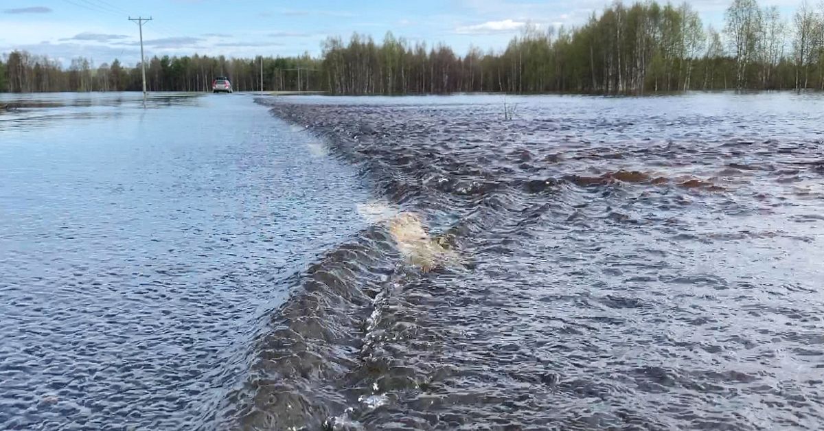 Extremt höga flöden i Torneälven – röd varning utfärdad | SVT Nyheter