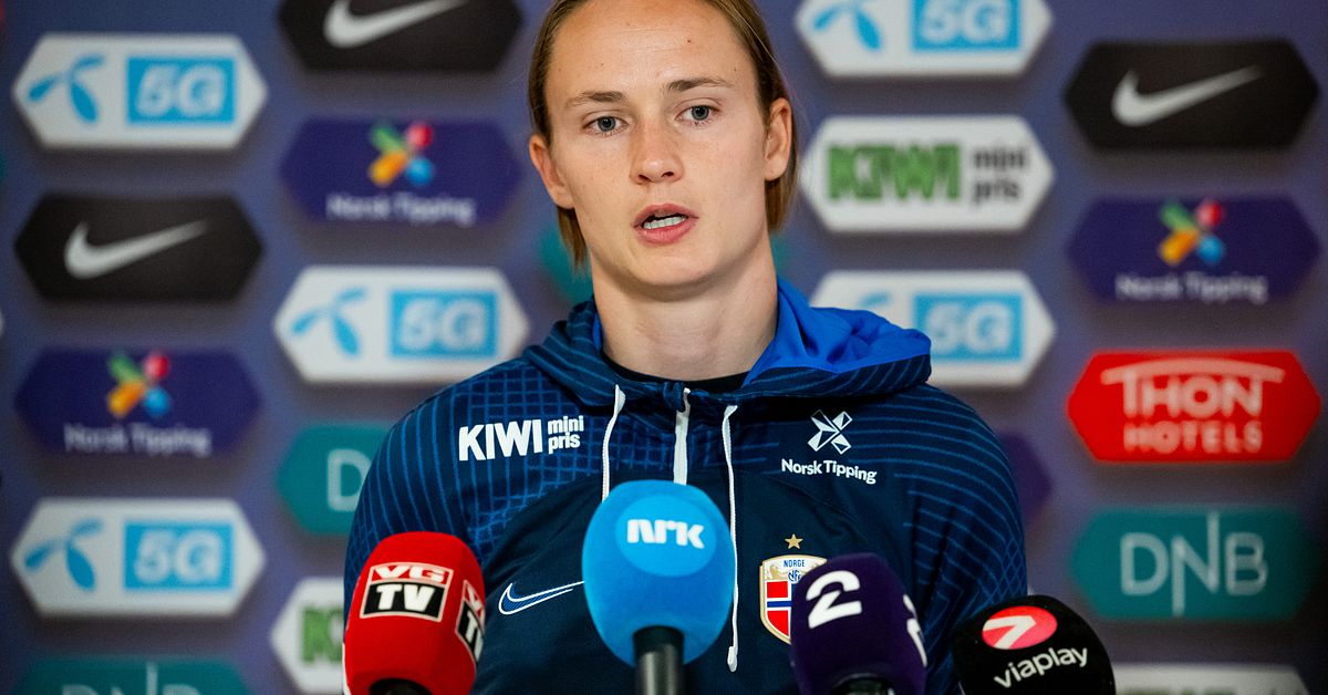 Fotball: Caroline Graham Hansen ba om unnskyldning på en pressekonferanse