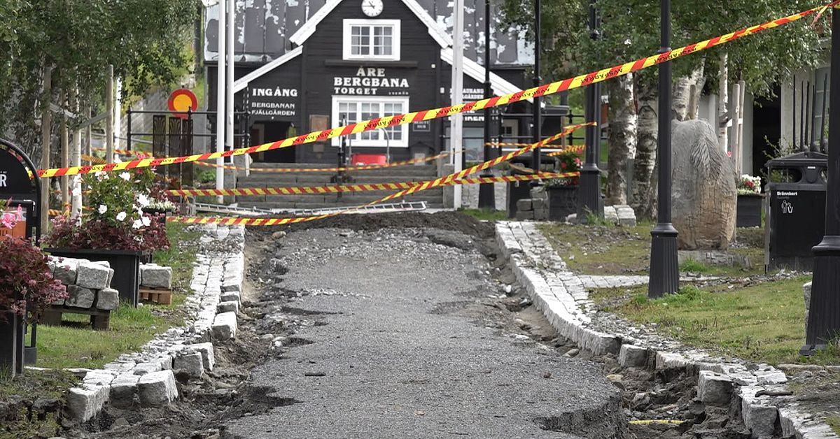 Dagen efter översvämningen i Åre | SVT Nyheter