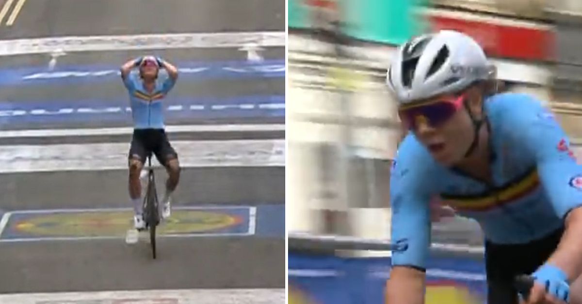 Cykel Första VMguldet i linjelopp på 50 år för Belgien SVT Sport