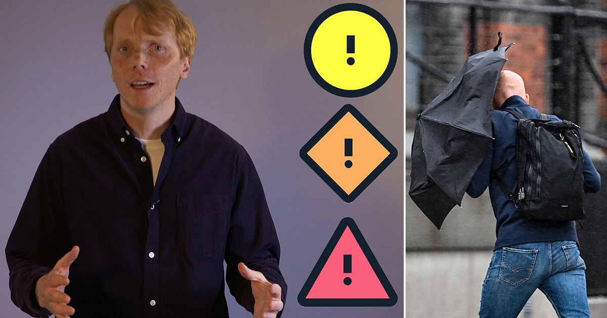 Orange varning för snö och vind nästa vecka