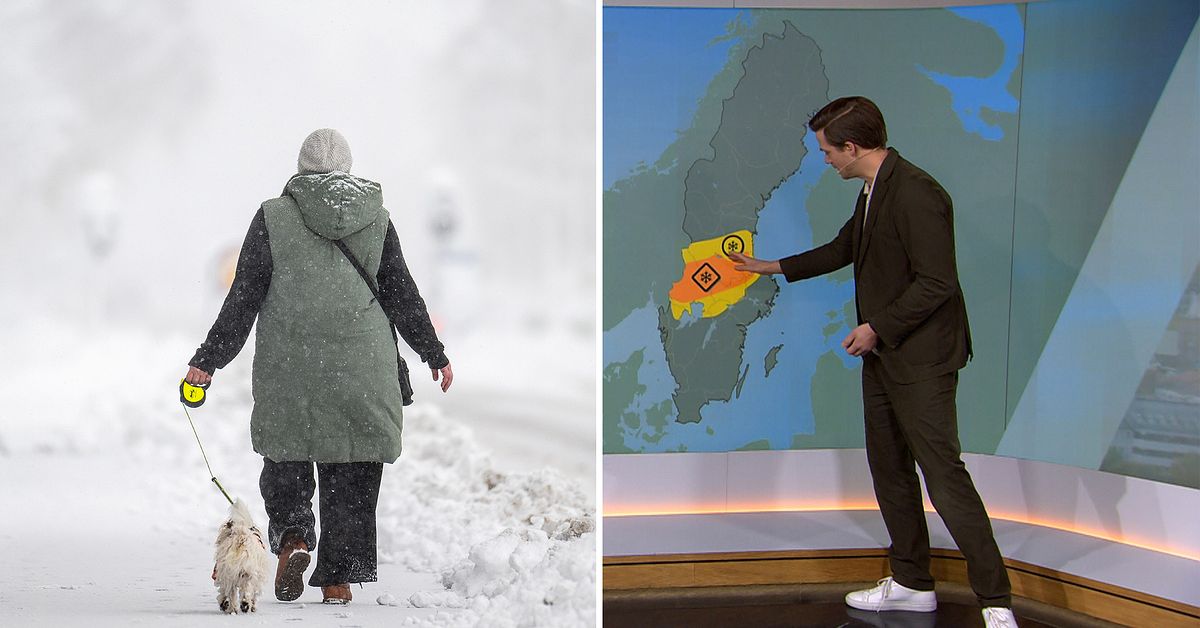 Orange varning för snöfall | SVT Nyheter