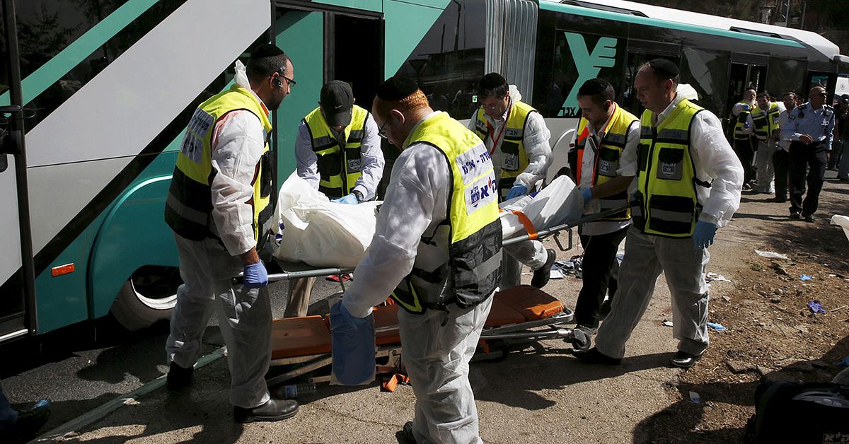 Skottlossning på buss i Jerusalem | SVT Nyheter