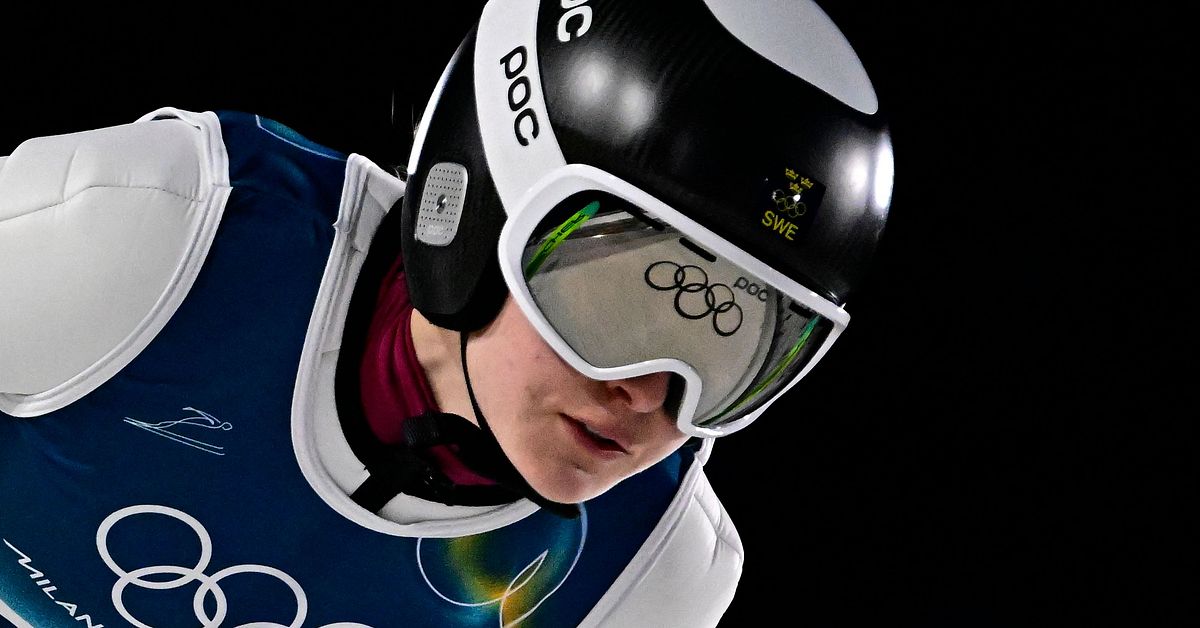 Frida Westman ligger sexa inf&ouml;r det sista hoppet