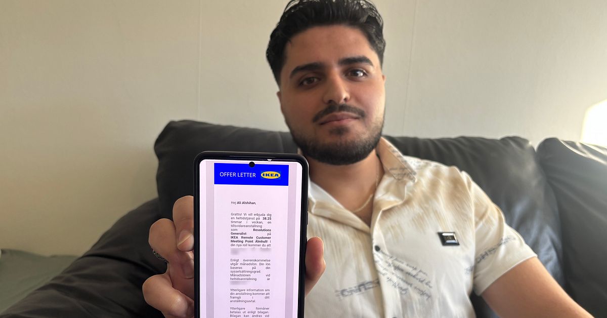 Ali, 26, fick jobb p&aring; Ikea &ndash; sedan drog de tillbaka anst&auml;llningen