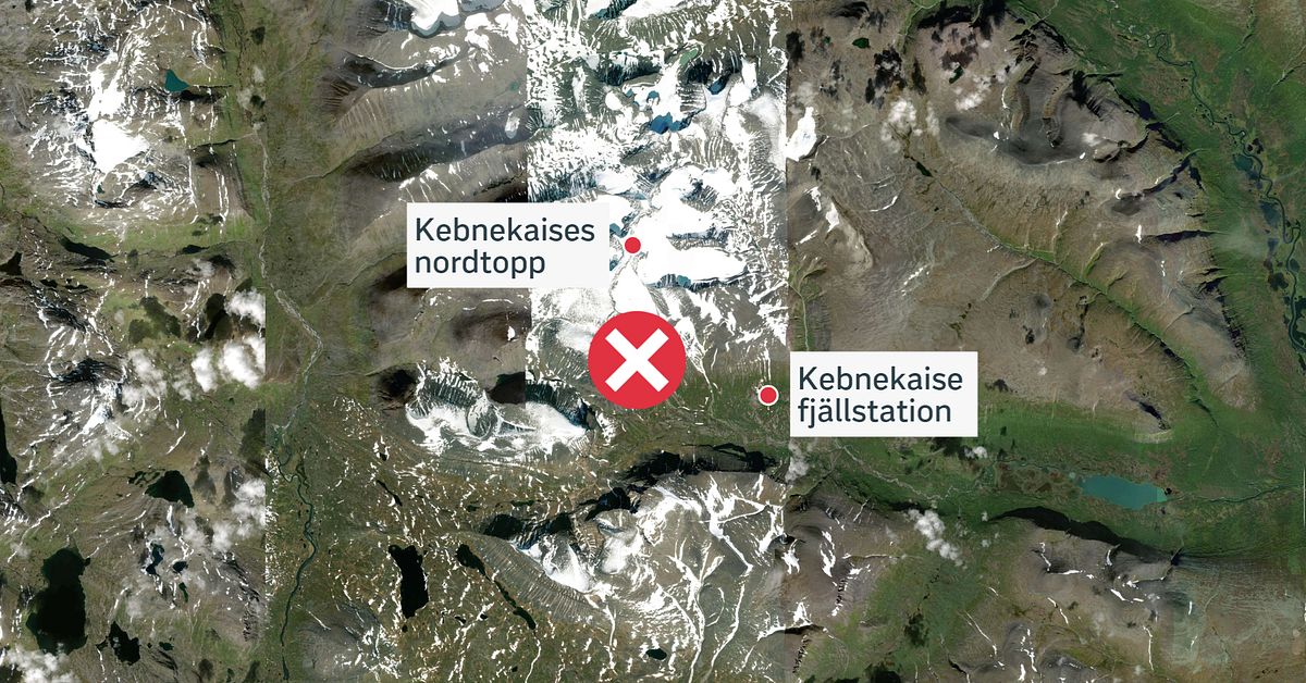 Kvinna drogs med i sn&ouml;massorna efter lavin vid Kebnekaise