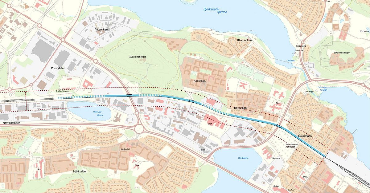 S&aring; ska Norrbotniabanan g&aring; genom centrala Lule&aring;