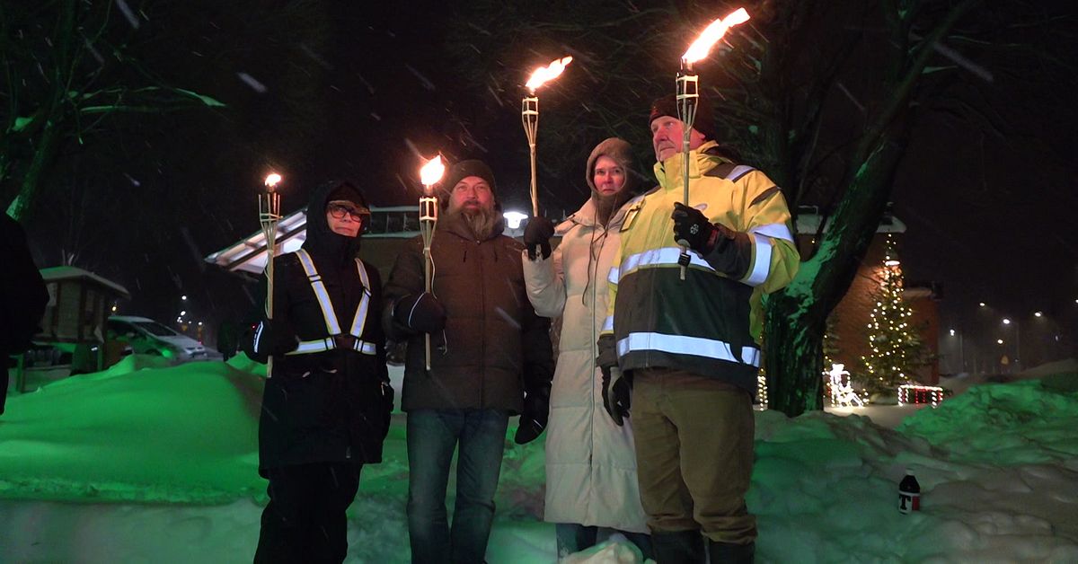 Manifestation i Br&auml;cke mot m&auml;ns v&aring;ld mot kvinnor