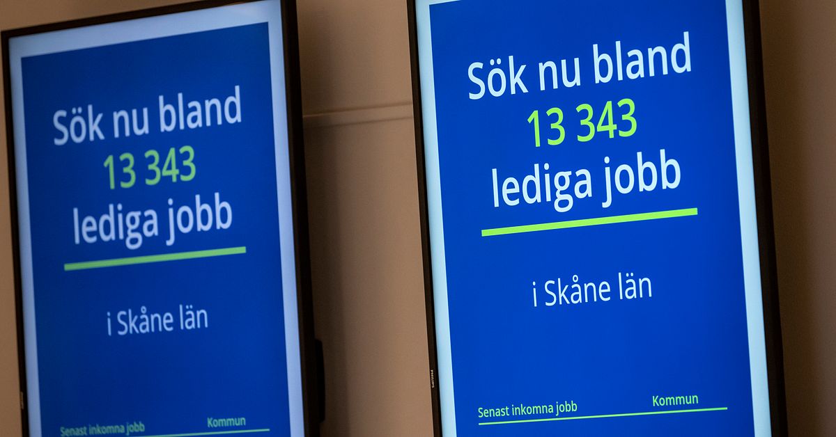 Arbetsl&ouml;sheten sp&aring;s sjunka l&aring;ngsamt