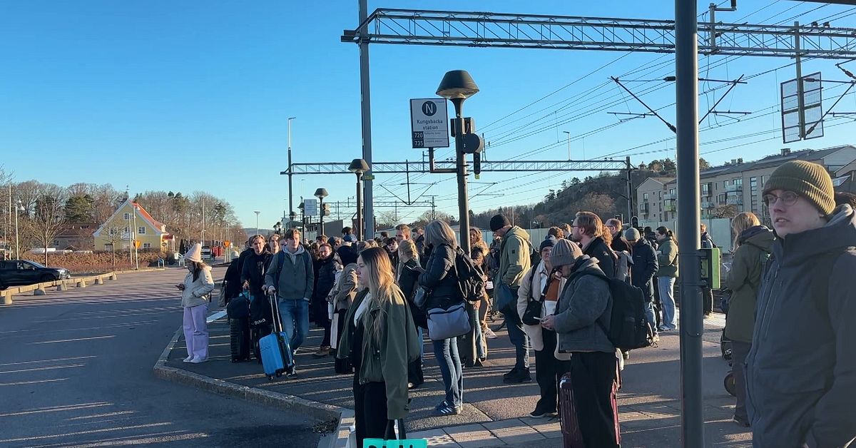 Olycka stoppade t&aring;gtrafiken mellan Varberg och Kungsbacka