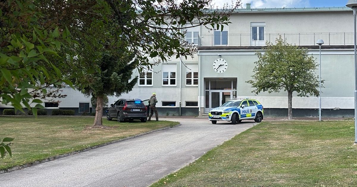 Stor polisinsats vid Brinellskolan i Fagersta