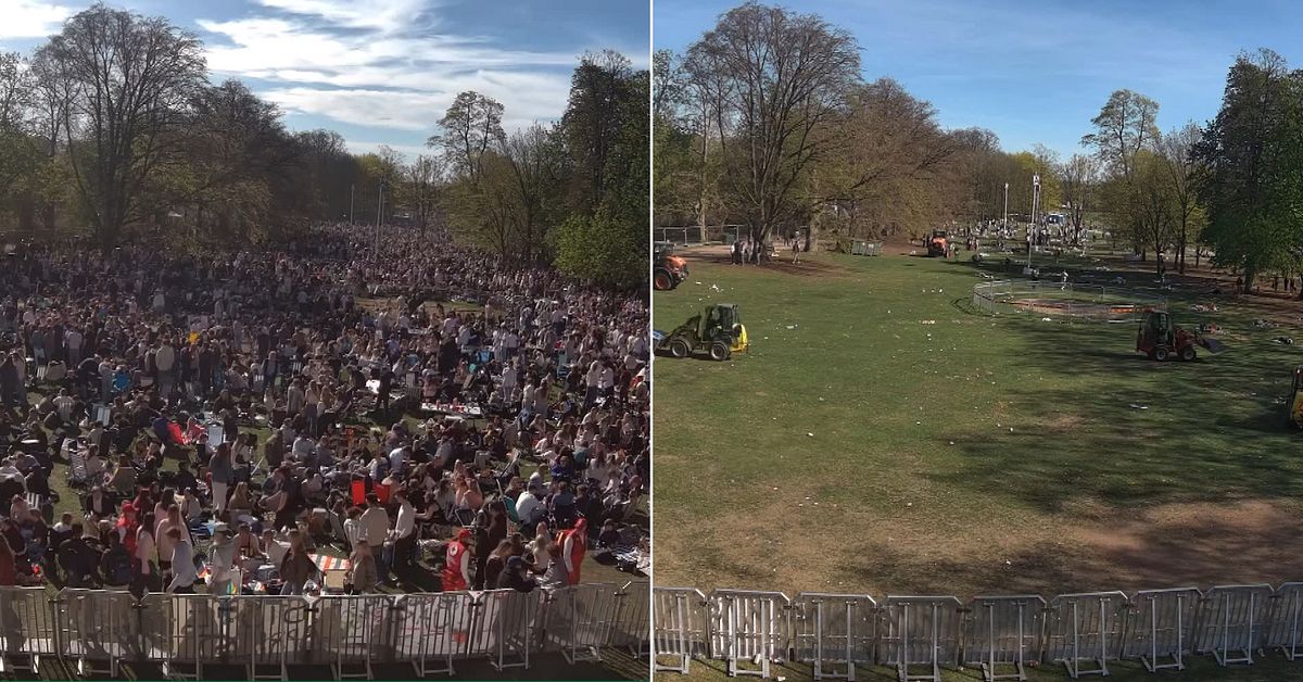 30 000 festade i Stadsparken – på tio timmar var den ren