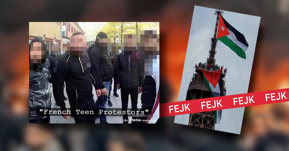 AI och slagsm&aring;l i G&ouml;teborg: De h&auml;r bilderna visar inte upploppen i Frankrike