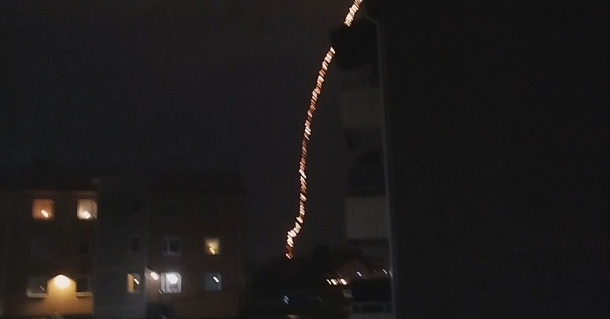 Här slår blixten ned i Boden