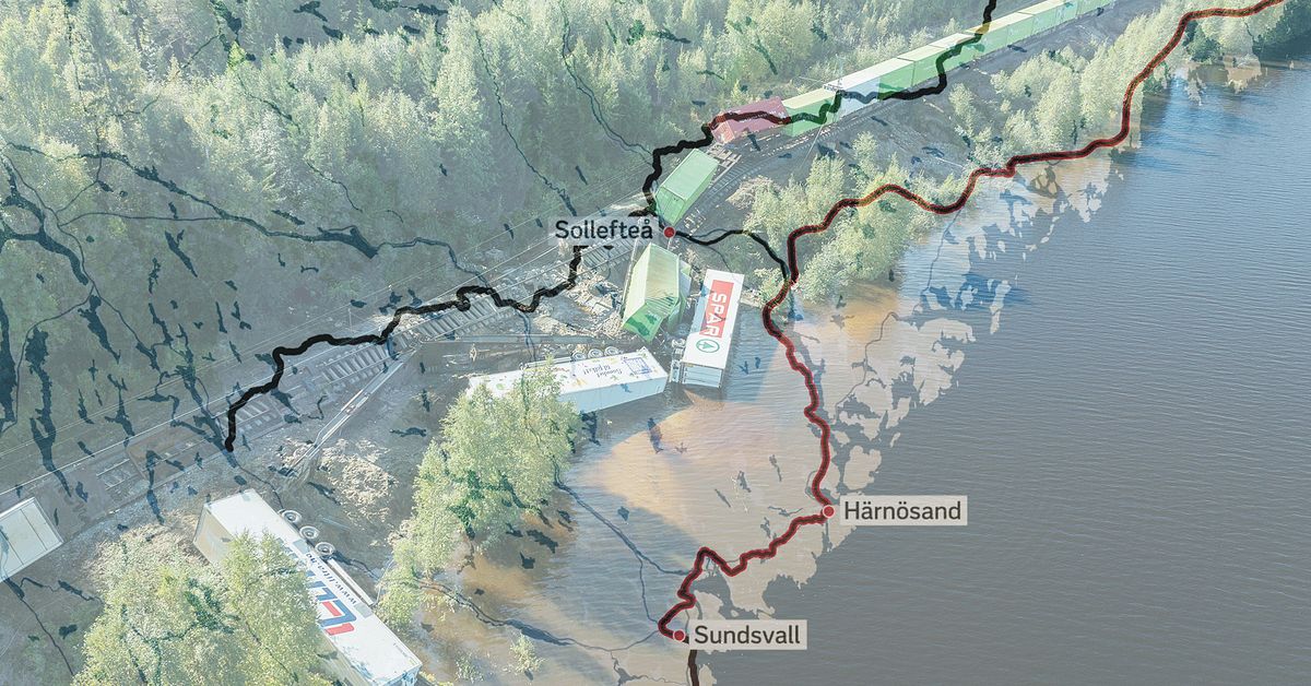 Stora problem för godstågen – landet avskuret på mitten