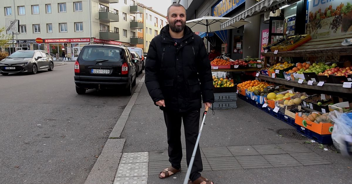 Synskadade Ashraf, 33, i Eskilstuna: ”Jag känner mig isolerad hemma”