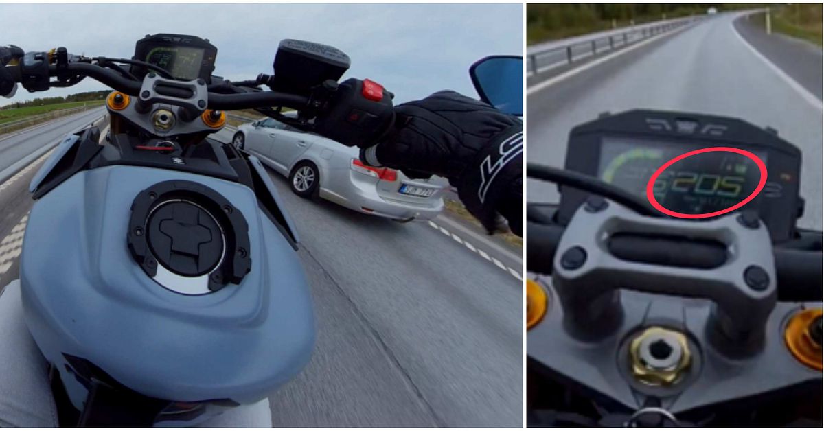 Kör 205 kilometer per timme på bakhjulet: ”Jag är trygg i min körning”