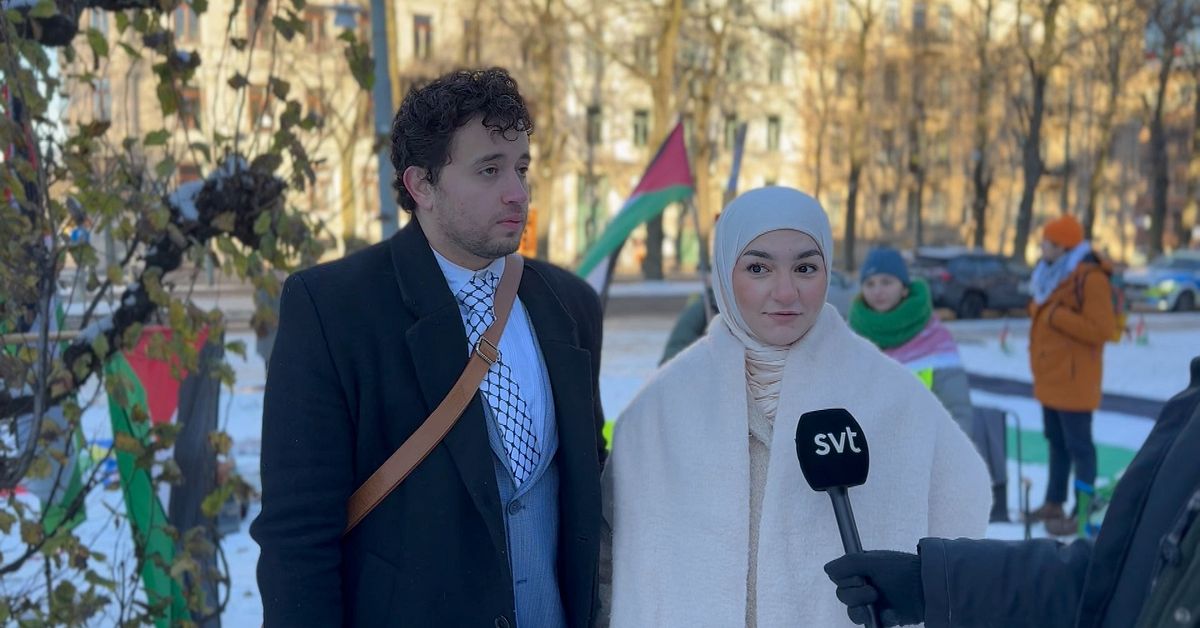 Propalestinska demonstranter tillbaka vid Göteborgs universitet – tält revs efter en timme