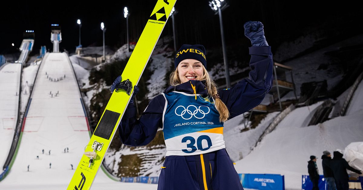 Skr&auml;ll av Frida Westman i stora backen &ndash; n&auml;ra ta medalj: &rdquo;Det &auml;r stort&rdquo;