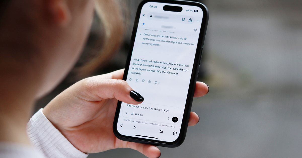 Så chattar unga med AI – får dejtingcoach och gratis terapi