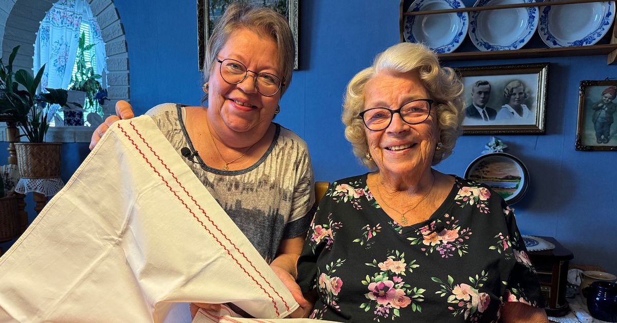Norbergsbon Helena har kvar f&ouml;rem&aring;l fr&aring;n den f&ouml;rsta finska &rdquo;baby boxen&rdquo;