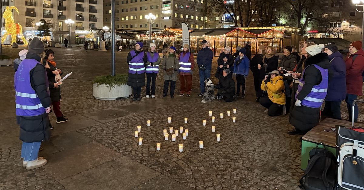 NKJT höll ljusmanifestationer: ”Vi får inte glömma kvinnorna”