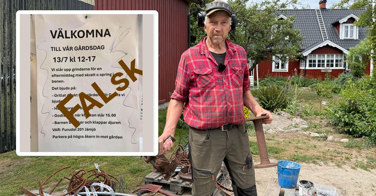 Allm&auml;nheten bj&ouml;ds in till p&aring;hittad fest p&aring; Tures g&aring;rd i J&auml;msj&ouml;