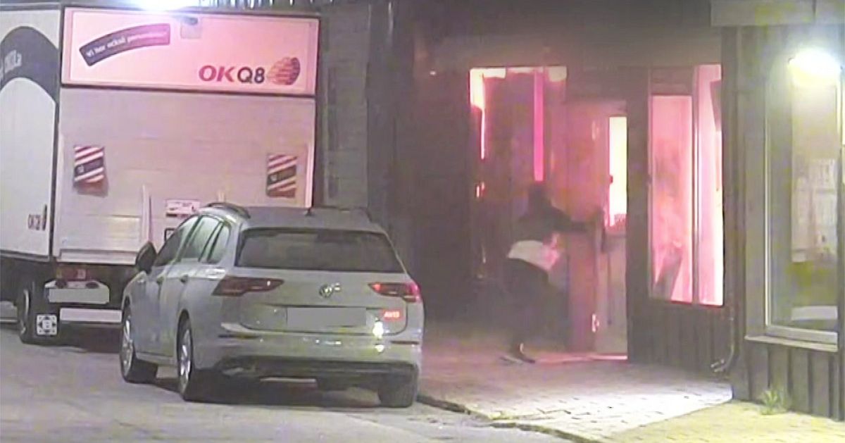 Se gärningsmannen sätta eld på lokalen i Luleå