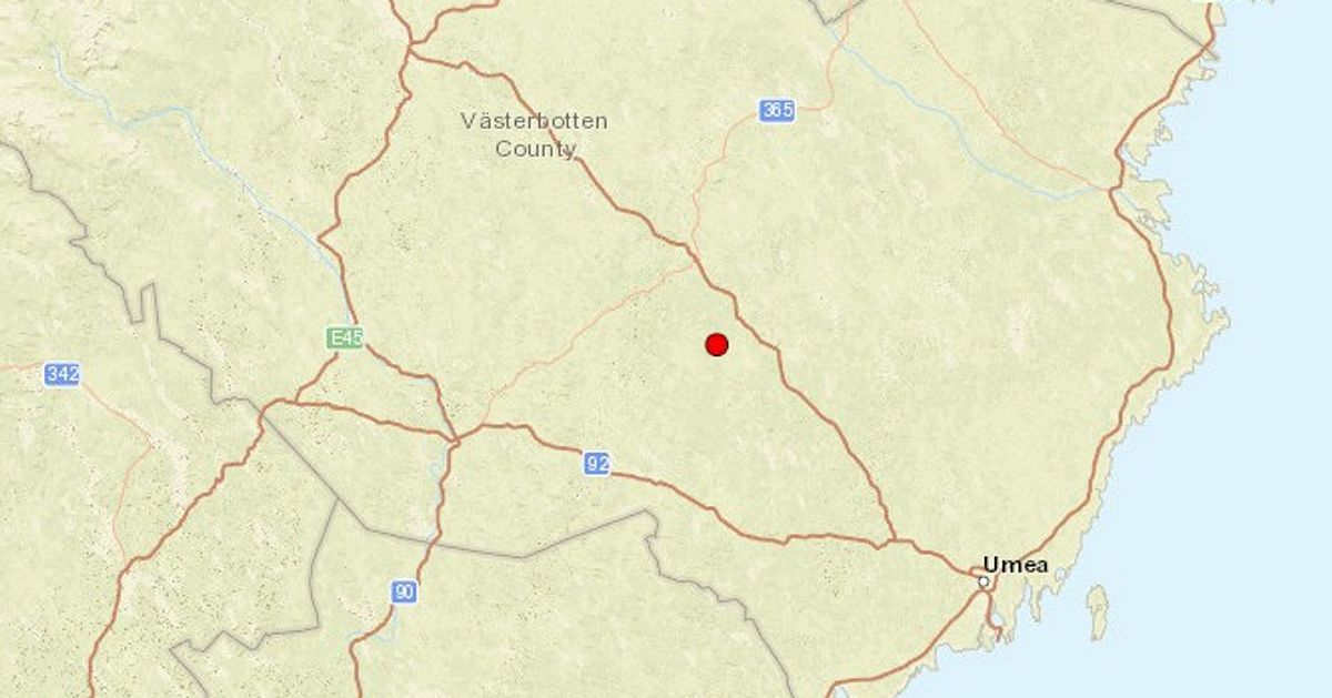 Kraftigt jordskalv i Västerbotten – ”Ovanligt stort”