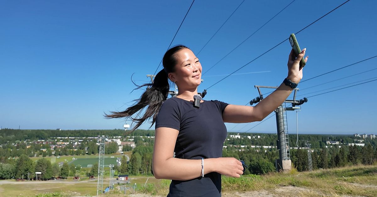 Emmy, 21, g&ouml;r Tiktok-serie om Ume&aring; &ndash; n&aring;r tusentals