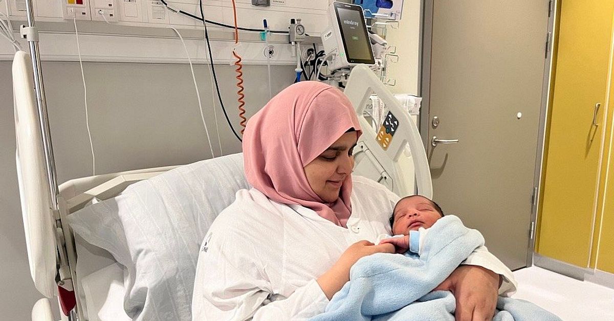 Nyf&ouml;dda Adam p&aring;verkades av sm&auml;rtstillande i br&ouml;stmj&ouml;lken &ndash; rasade i vikt