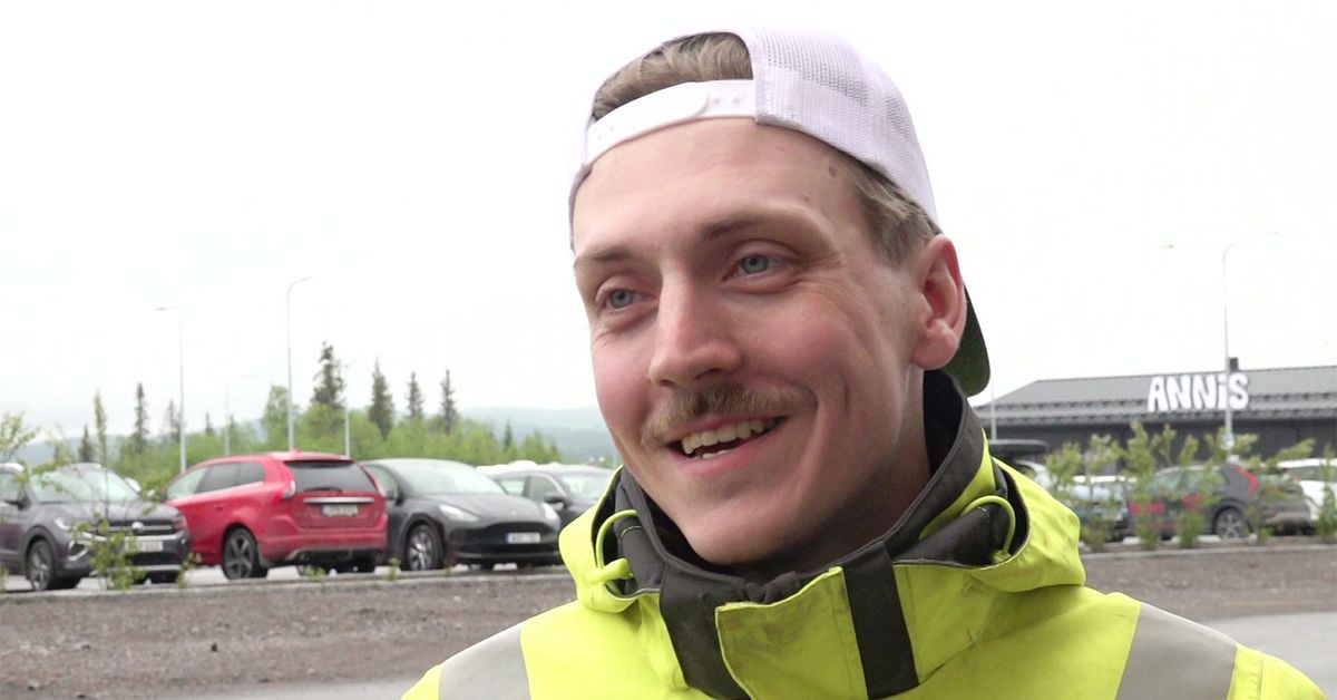 Ännu ingen sommar i Kiruna – men Casper är nöjd att slippa snön