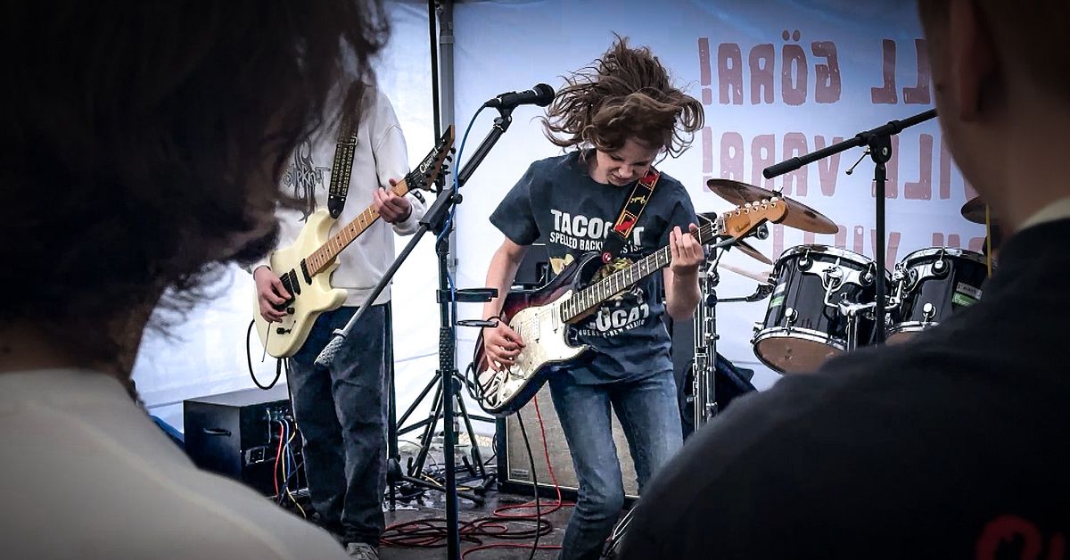 Linné, 12, ordnade hårdrocksfest i Falun: ”Det ska bli en stor festival”