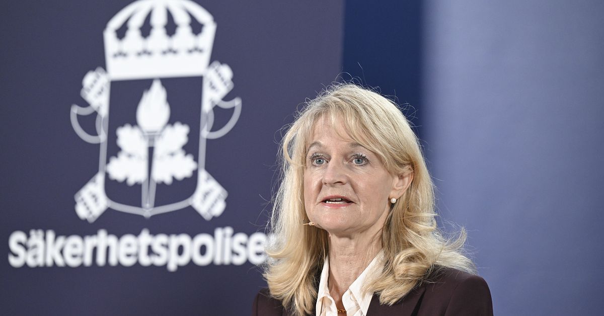 Säpo håller pressträff om säkerhetsläget i Sverige
